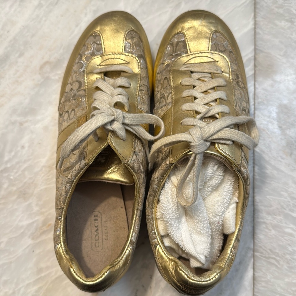 Barely worn Coach sneakers. Have had them for a while but not a good person.